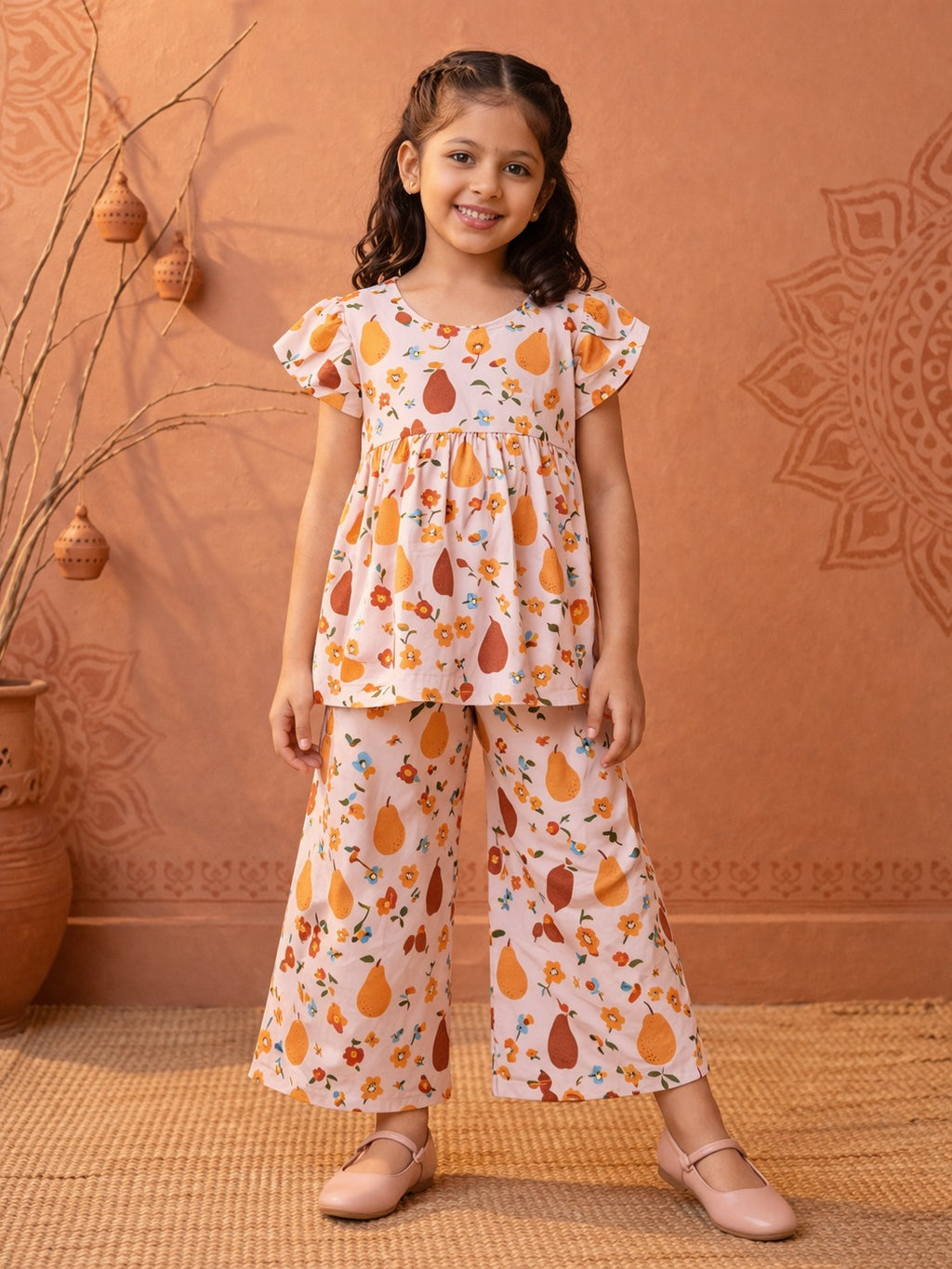 Soft & Breathable Premium Girls Printed Co-Ord Set 🌸