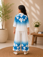 Blossom Printed Co-Ord Set for Girls – Premium Imported Cotton