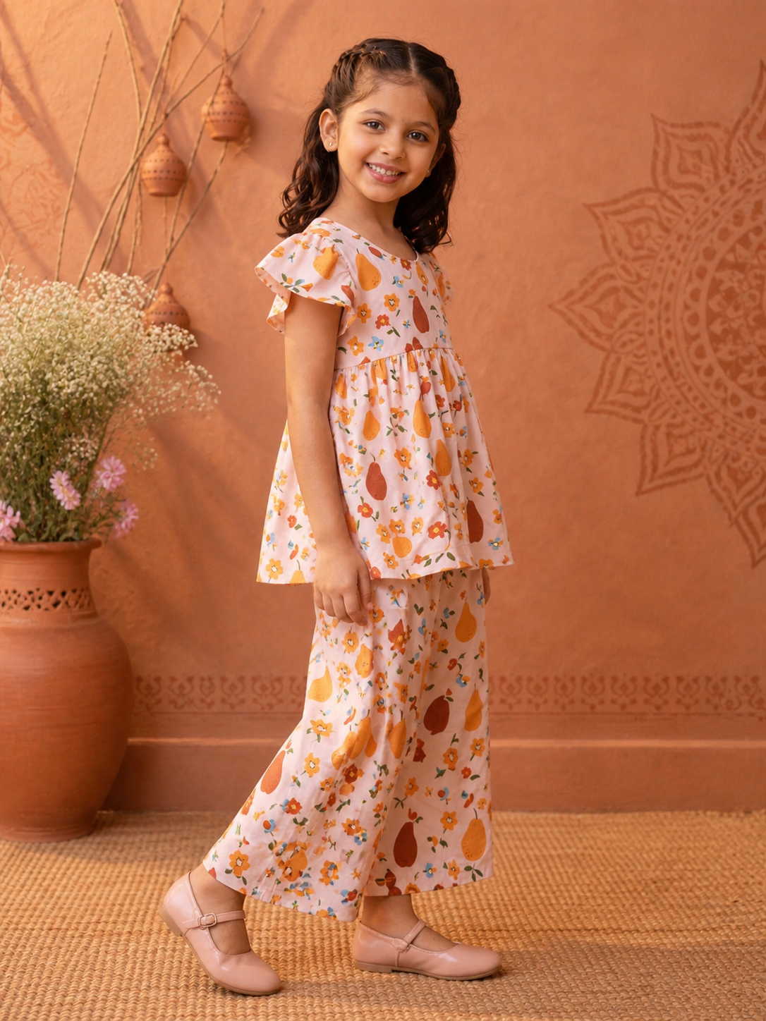 Soft & Breathable Premium Girls Printed Co-Ord Set 🌸