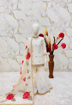 Girls Silk Sharara Set with Dupatta – Embroidered Party Wear