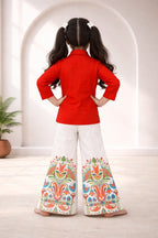 Trendy Two-Piece Printed Co-Ord Set for Girls