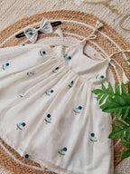 Aarohi Mul Chanderi Embroidered Girls Party Dress