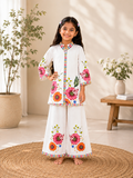 Girls Floral Printed Cord Set in Imported Fusigam Fabric