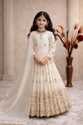Girls Embroidered Party Wear Gown with Dupatta