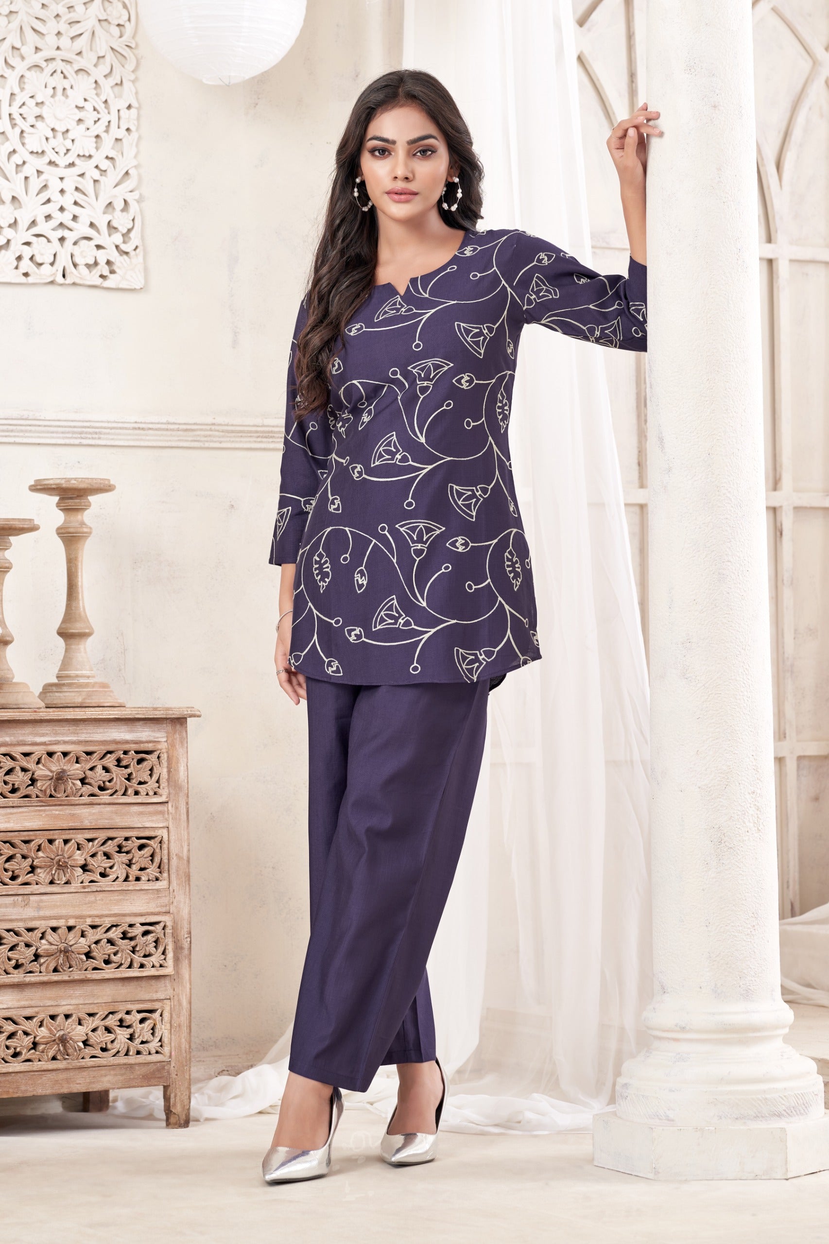 Women Verican Cotton Co-Ord Set | Premium Soft Breathable Casual Travel & Lounge Wear