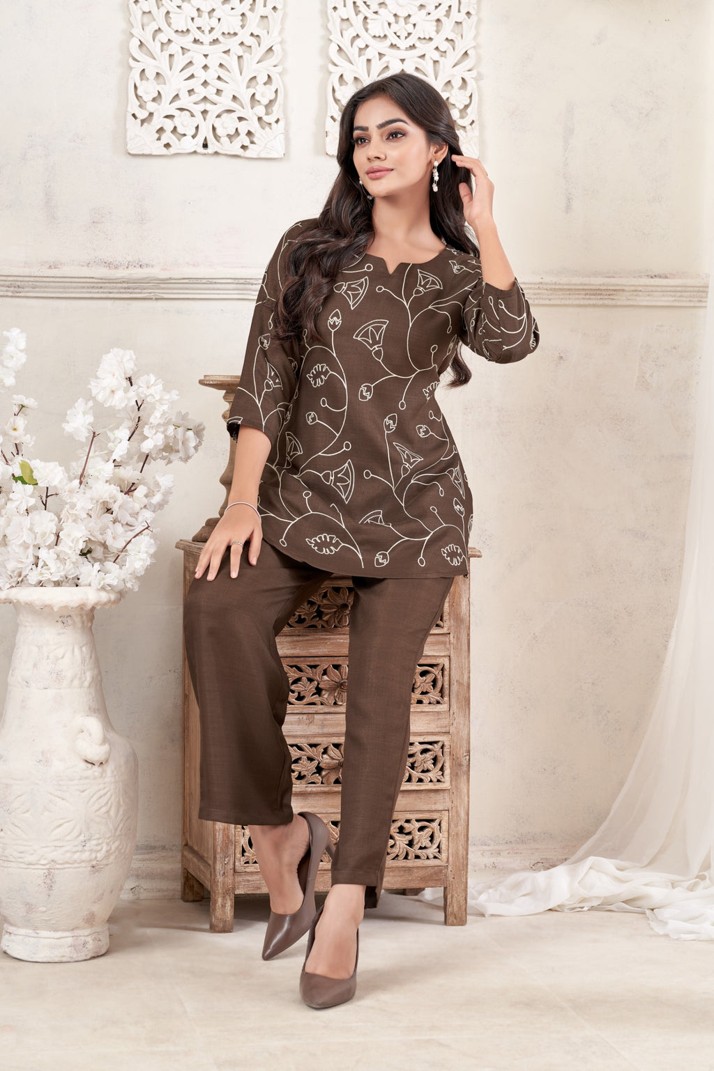 Women Verican Cotton Co-Ord Set | Premium Soft Breathable Casual Travel & Lounge Wear
