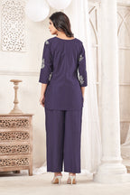 Women Premium Verican Cotton Co-Ord Set with Butta | Soft Breathable Casual Travel Lounge Wear