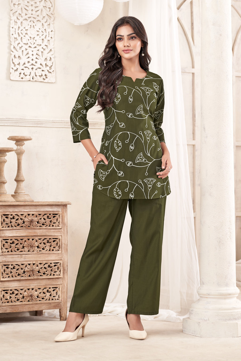 Women Verican Cotton Co-Ord Set | Premium Soft Breathable Casual Travel & Lounge Wear