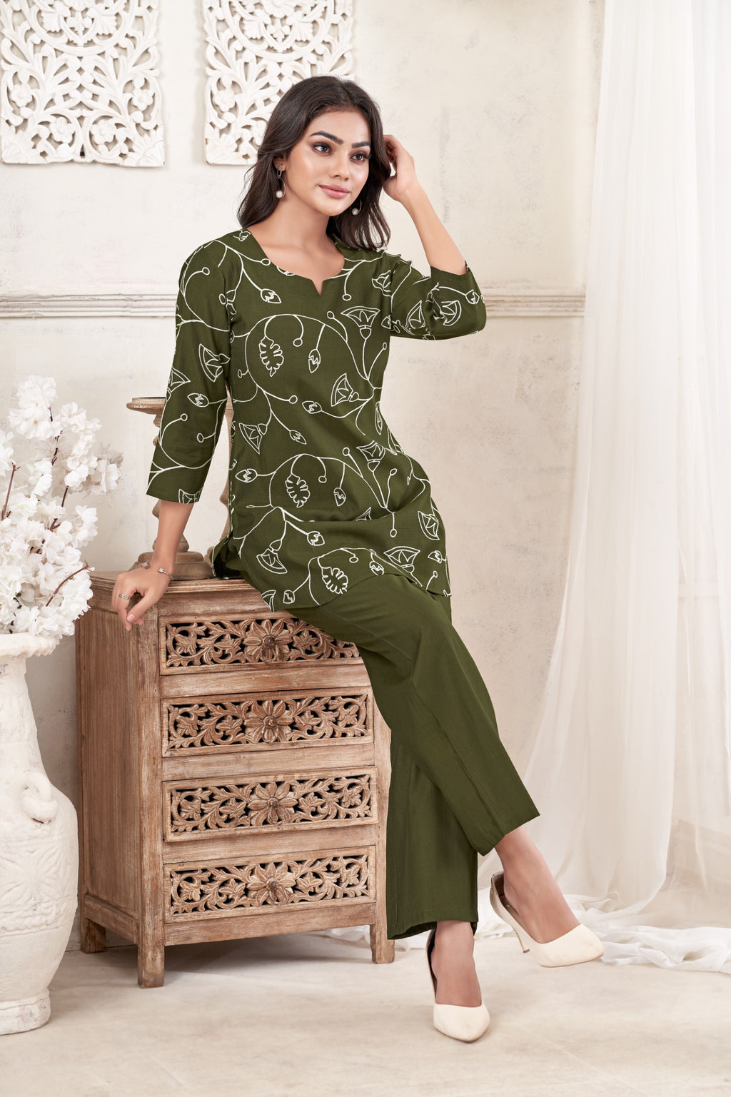 Women Verican Cotton Co-Ord Set | Premium Soft Breathable Casual Travel & Lounge Wear